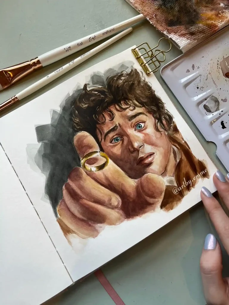 Watercolor Portrait Drawing Ideas