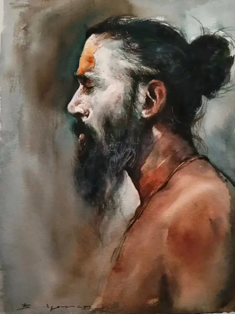 Watercolor Portrait Drawing Ideas