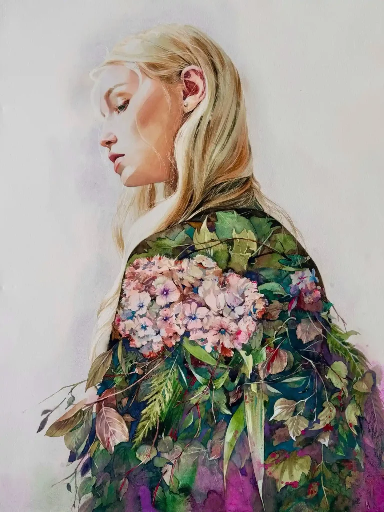 Watercolor Portrait Drawing Ideas