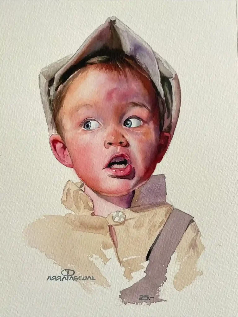 Watercolor Portrait Drawing Ideas