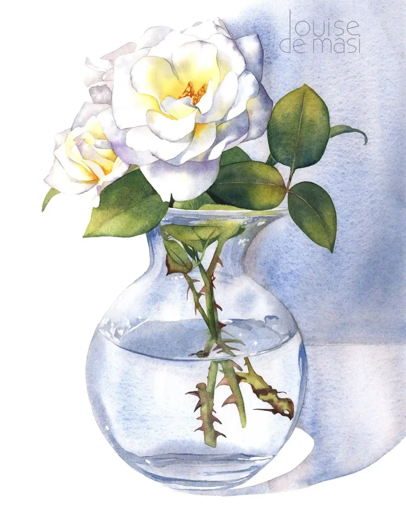 Watercolor Rose Drawing Ideas