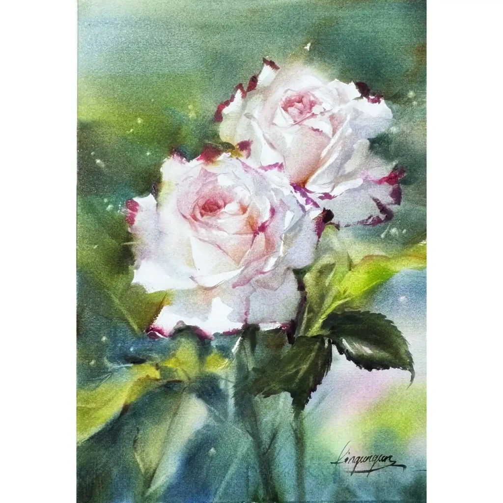 Watercolor Rose Drawing Ideas