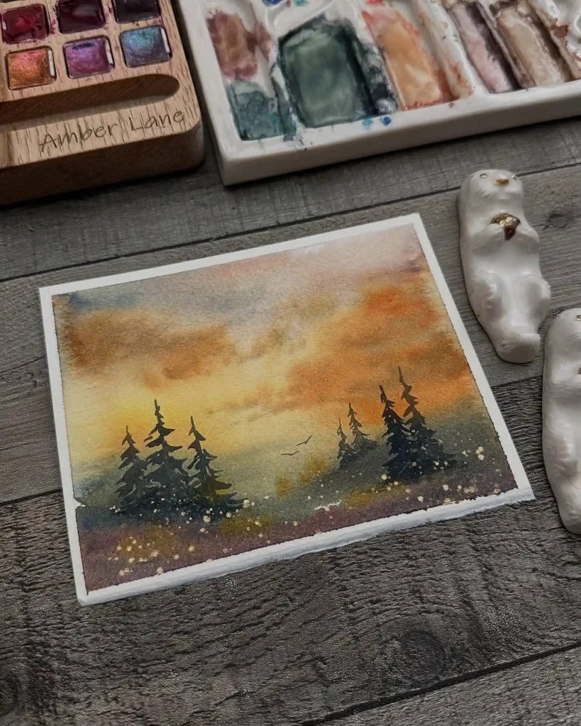 Watercolor Sky Drawing Ideas