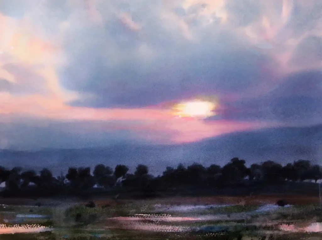 Watercolor Sky Drawing Ideas