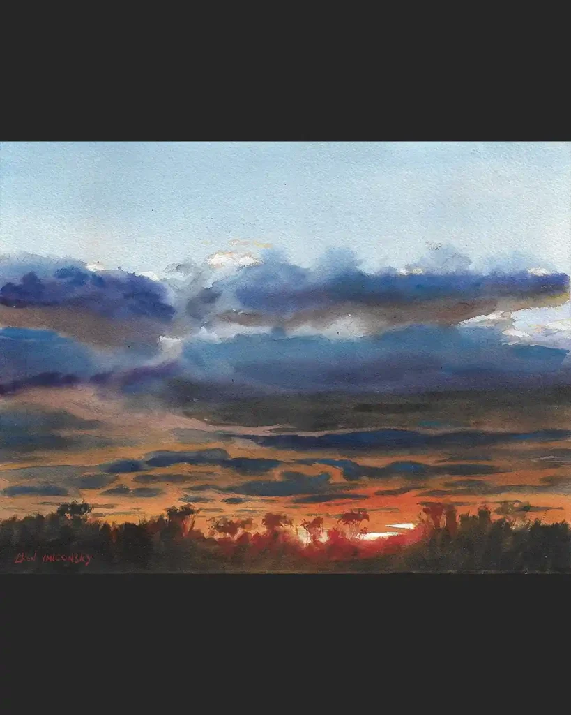Watercolor Sky Drawing Ideas