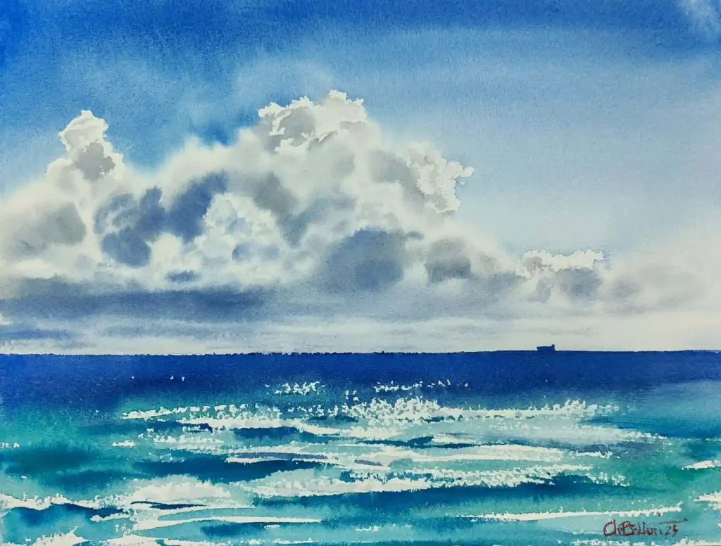 Watercolor Sky Drawing Ideas