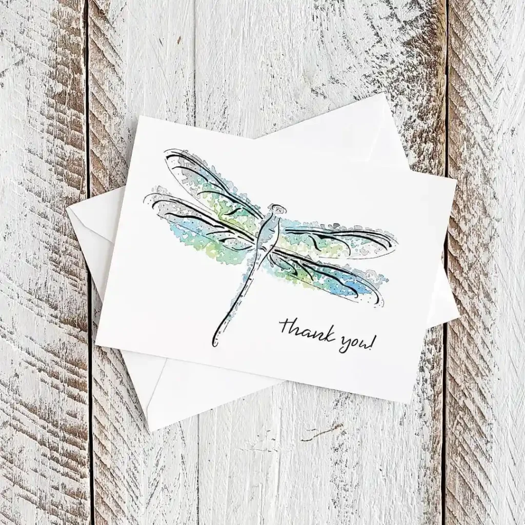 Watercolor Thank You Card Drawing Ideas