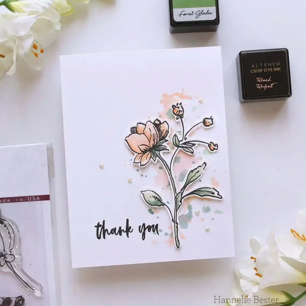 Watercolor Thank You Card Drawing Ideas