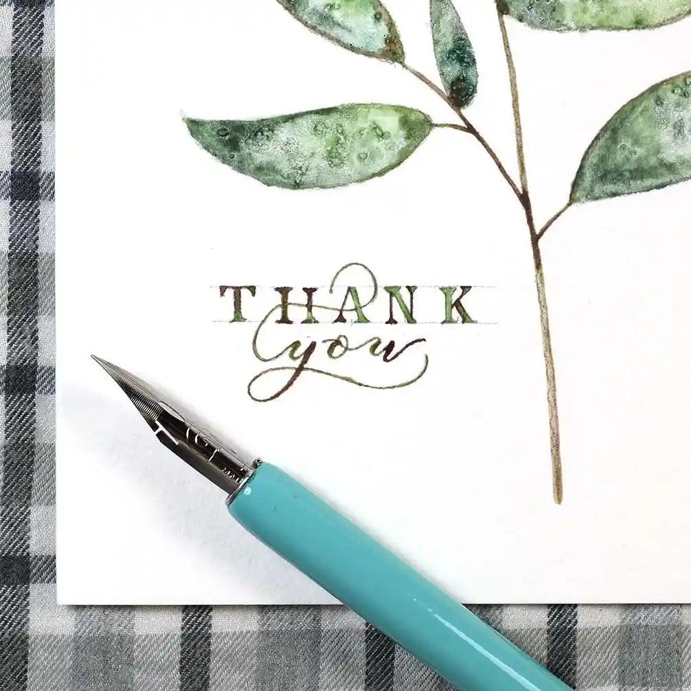 Watercolor Thank You Card Drawing Ideas