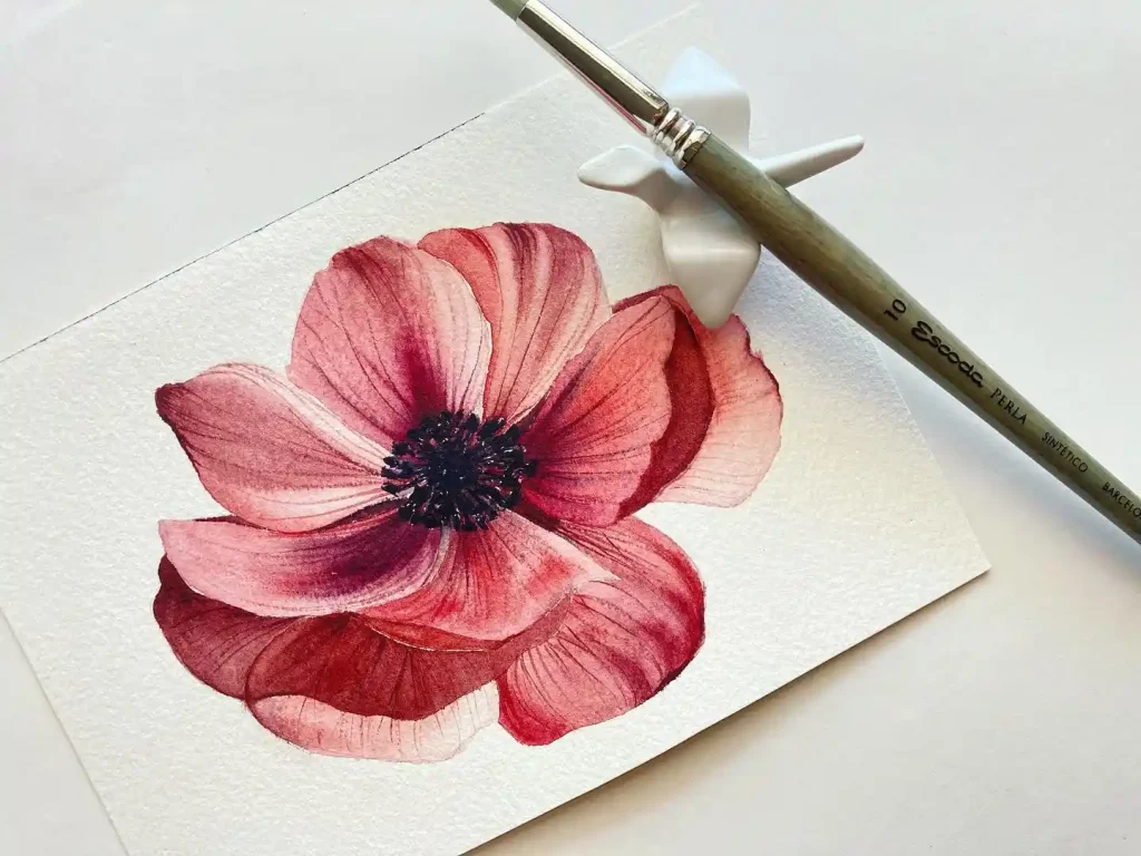 Watercolor Anemone Drawing Ideas (10)