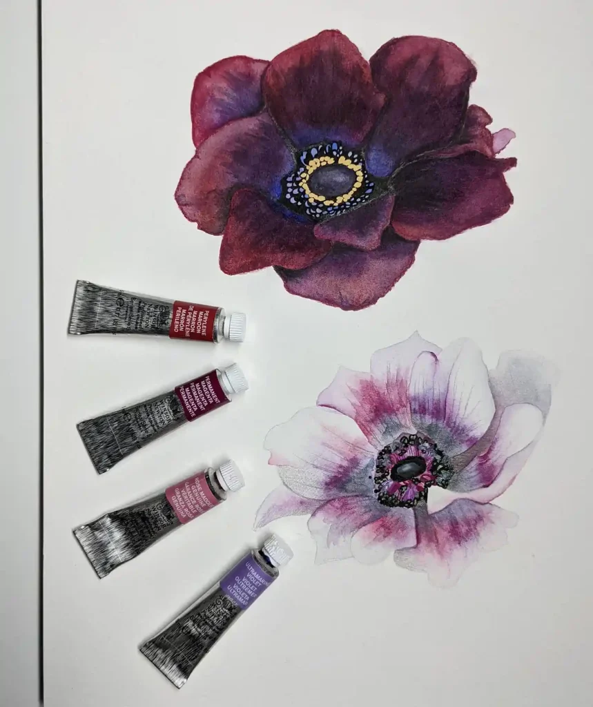 Watercolor Anemone Drawing Ideas (18)