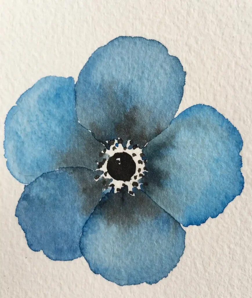 Watercolor Anemone Drawing Ideas (34)