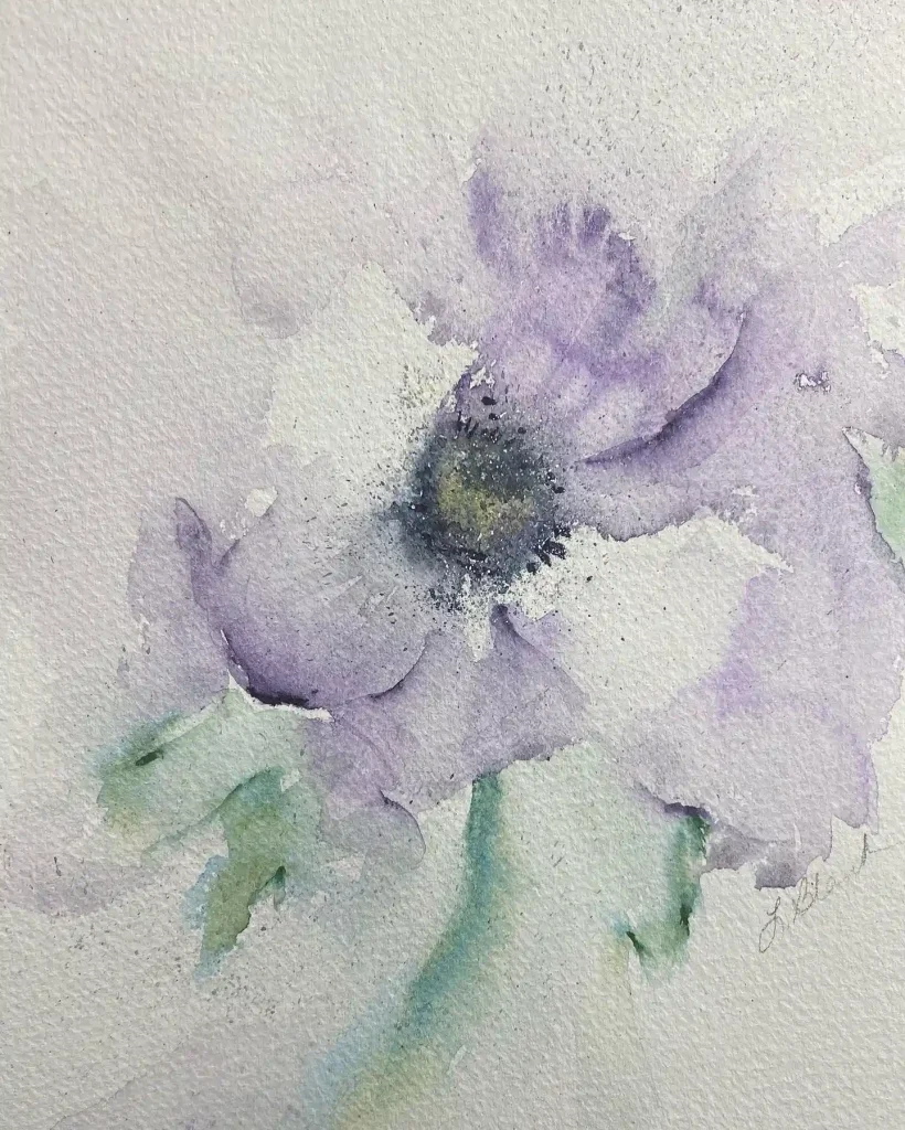 Watercolor Anemone Drawing Ideas (35)