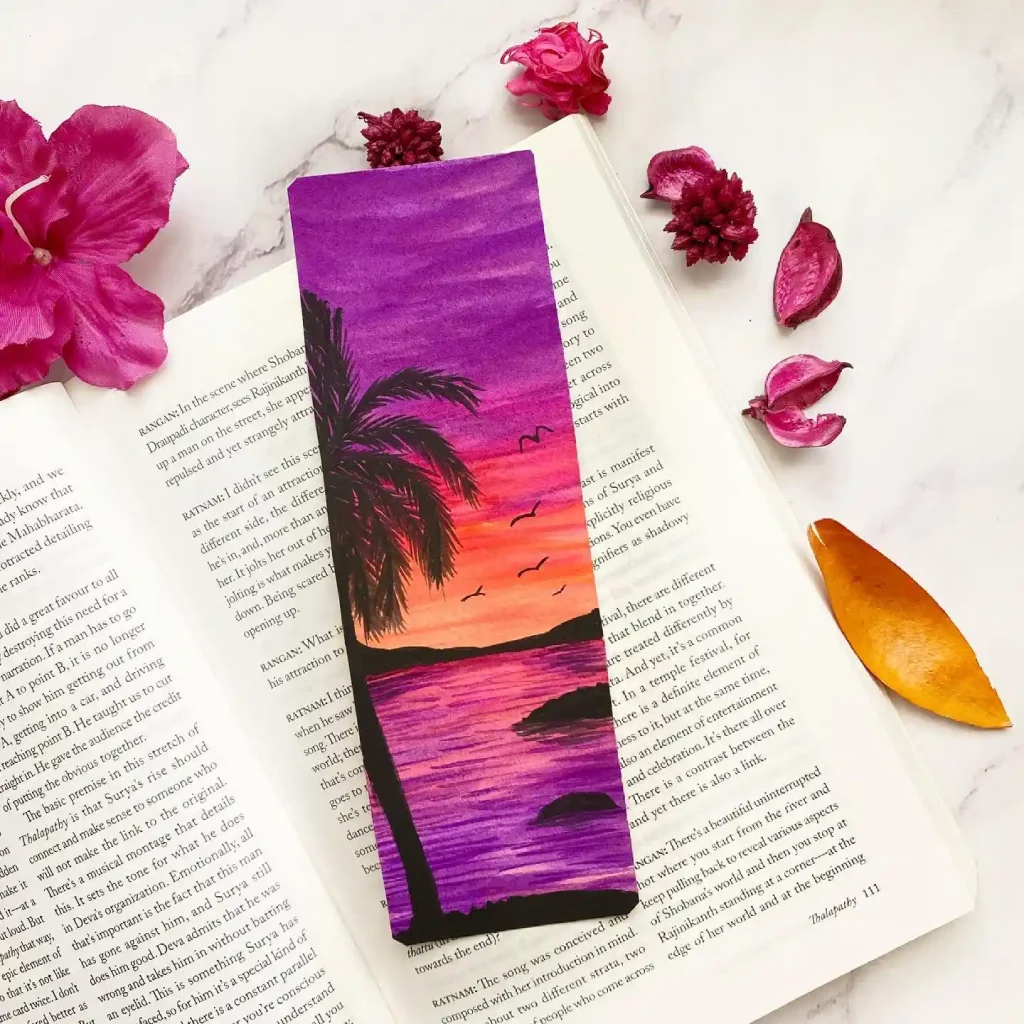 Watercolor Bookmark Drawing Ideas 28