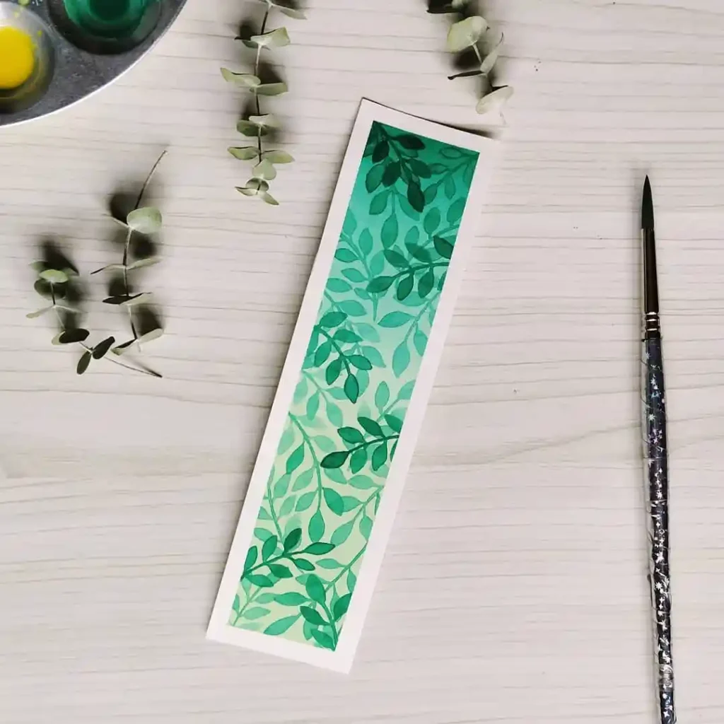 Watercolor Bookmark Drawing Ideas 44