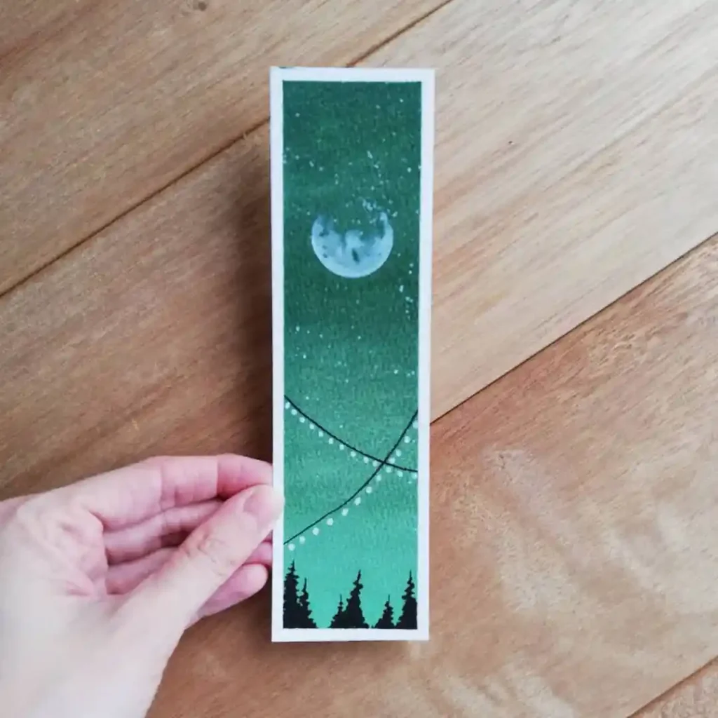 Watercolor Bookmark Drawing Ideas 45