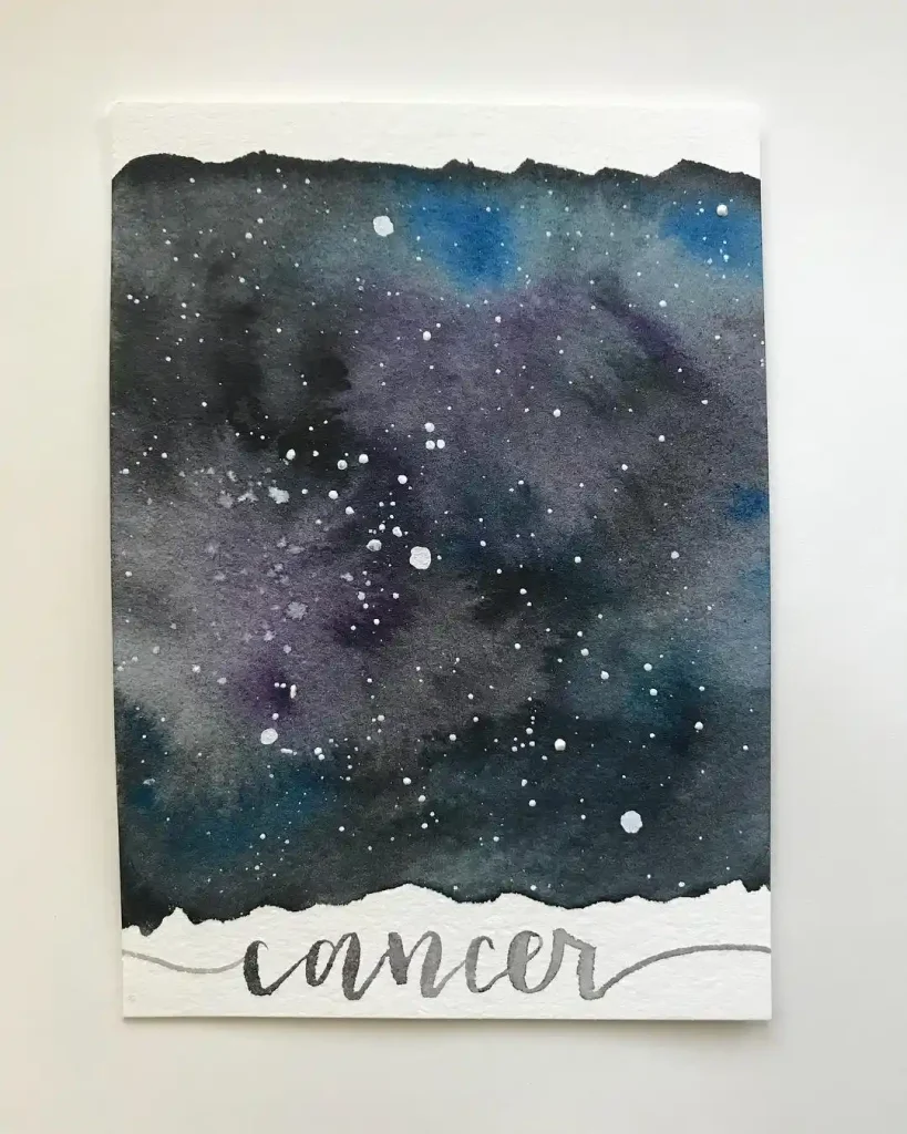 Watercolor Constellation Drawing Ideas 18