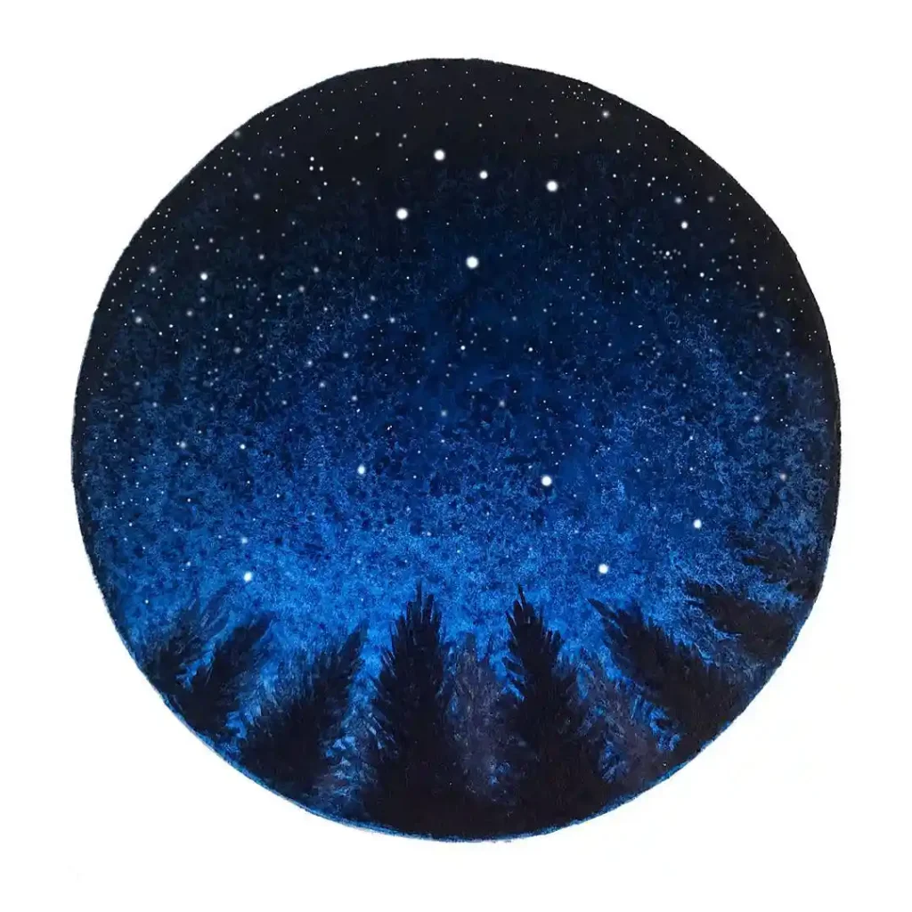 Watercolor Constellation Drawing Ideas 23