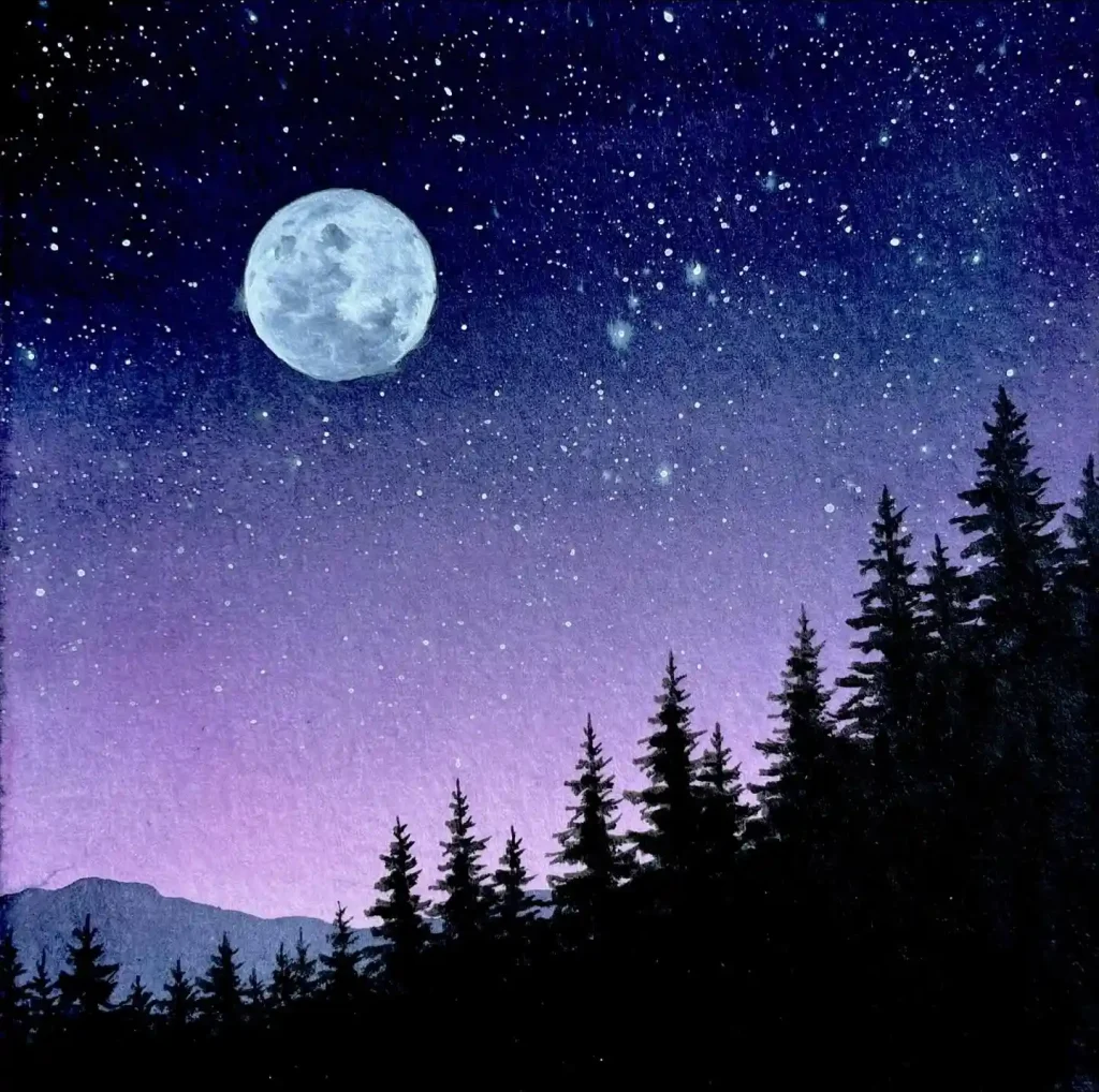 Watercolor Galaxy Drawing Ideas 2