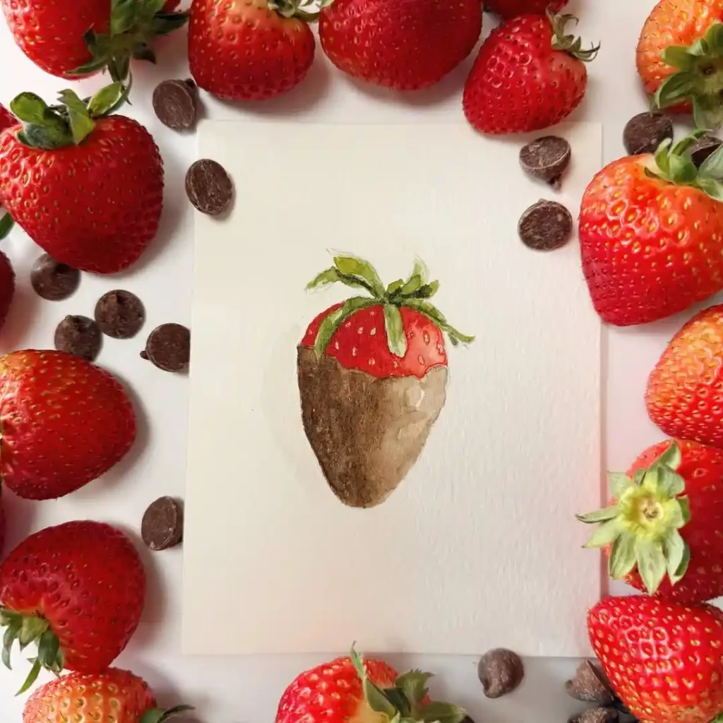 Watercolor food Drawing Ideas 3