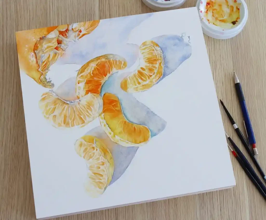 Watercolor food Drawing Ideas 4