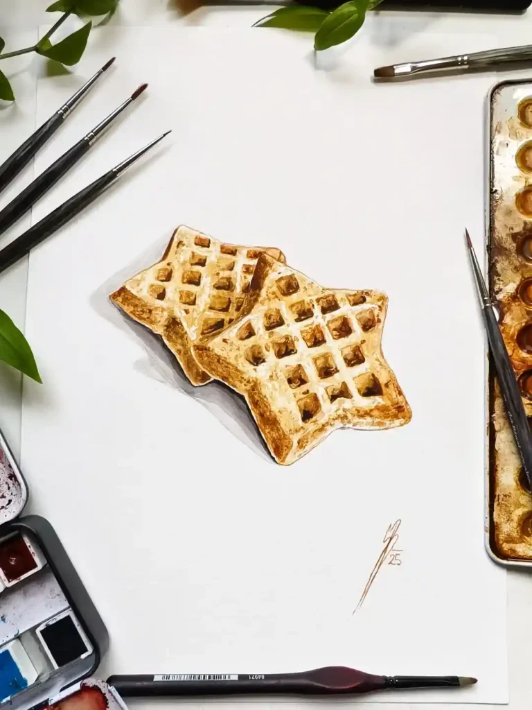 Watercolor food Drawing Ideas 9