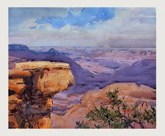 Watercolor Grand Canyon Drawing Ideas 14
