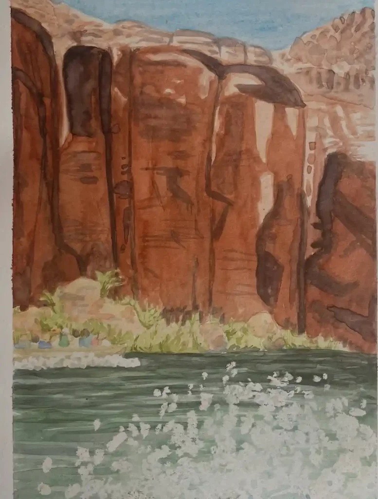 Watercolor Grand Canyon Drawing Ideas 4
