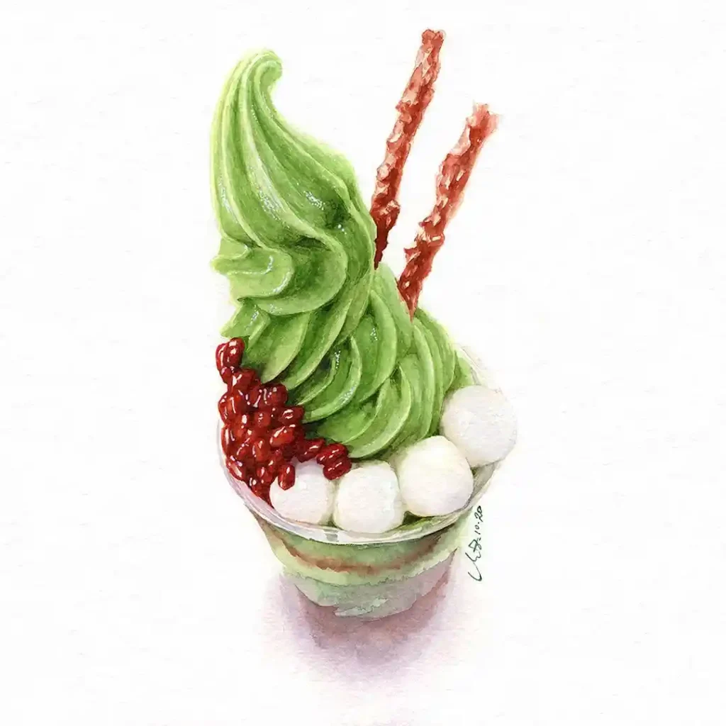 Watercolor Ice cream Drawing Ideas 11