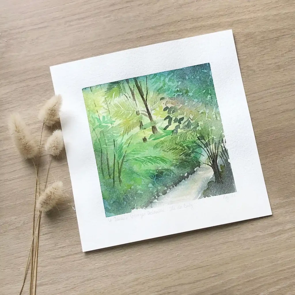 Watercolor Jungle Drawing Ideas 24