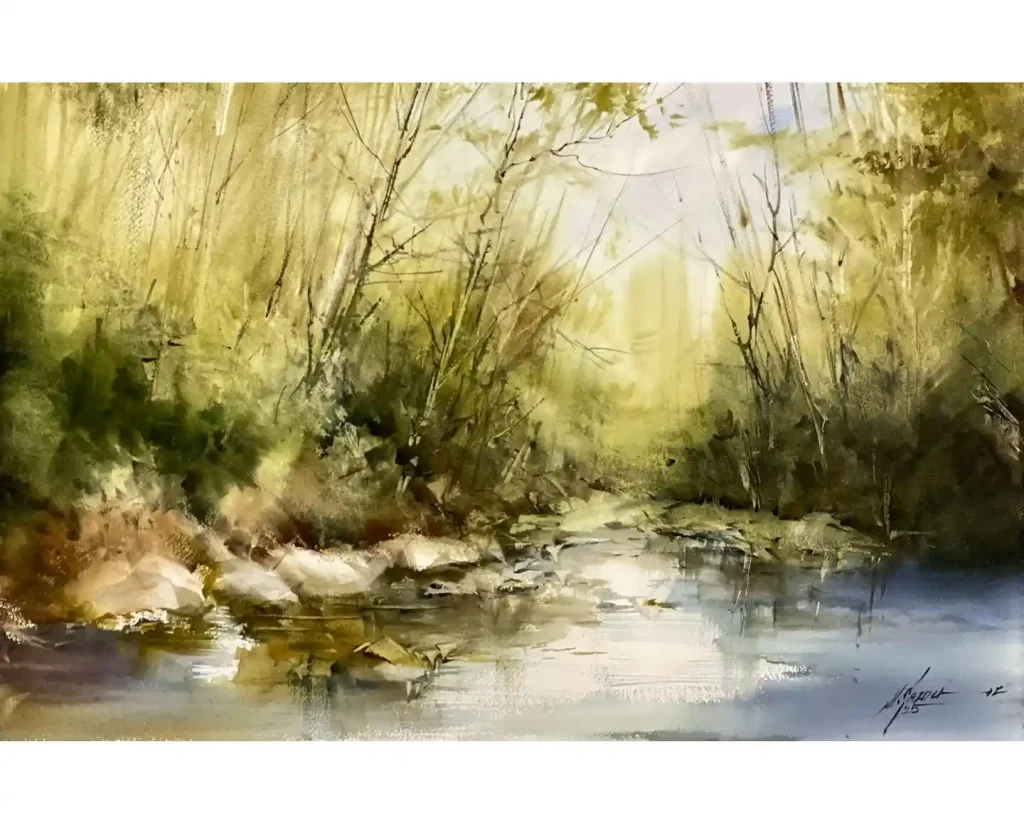 Watercolor Jungle Drawing Ideas 4