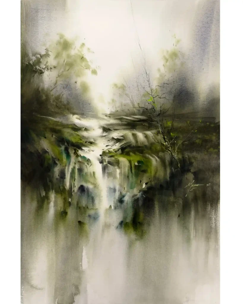 Watercolor Jungle Drawing Ideas 8