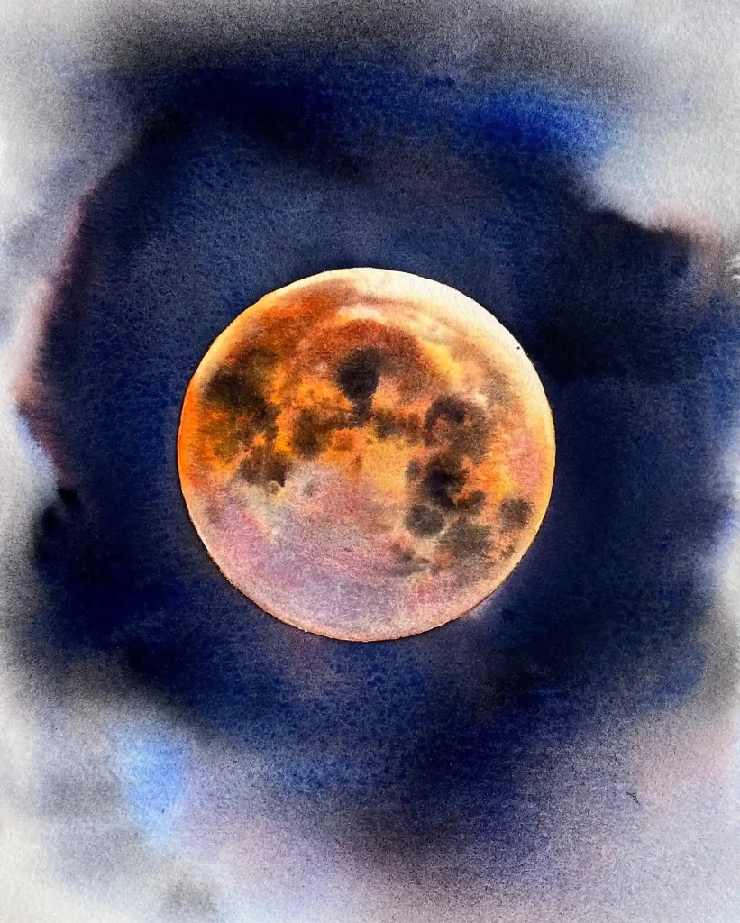 Watercolor Night Drawing Ideas 16