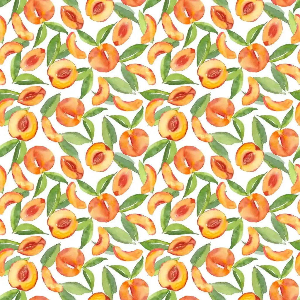 watercolor peach drawing ideas (21)