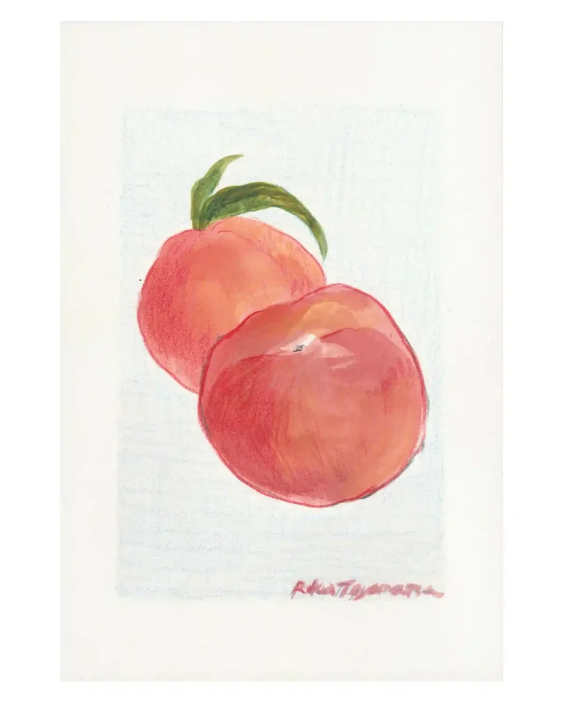 watercolor peach drawing ideas (23)