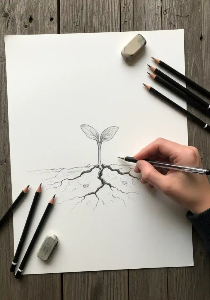 Earth Day art drawing 1