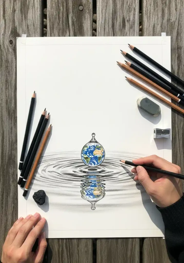 Earth Day art drawing 14