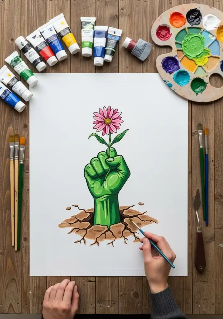 Earth Day art drawing 16