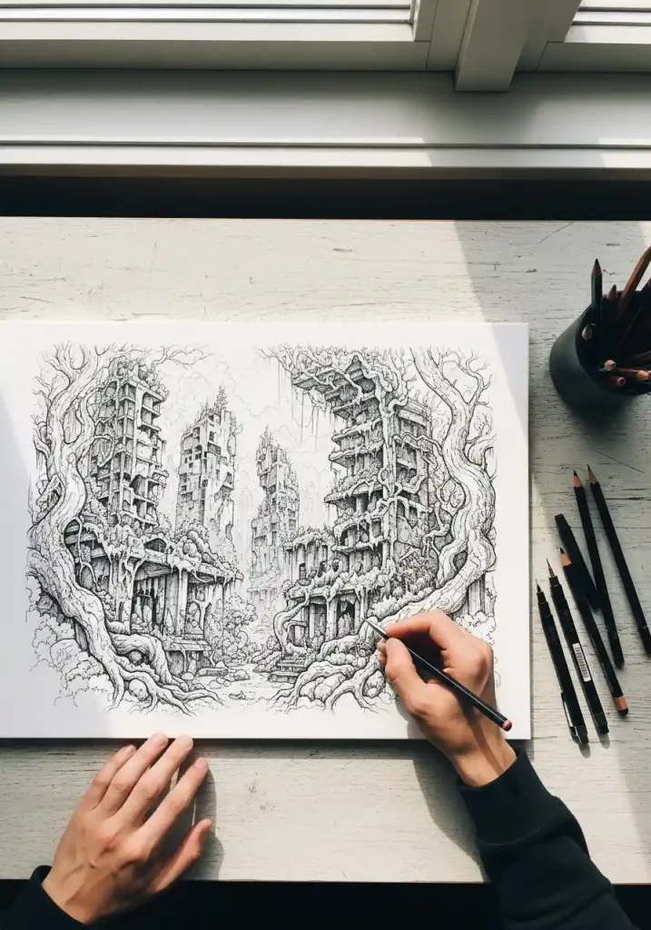 Earth Day art drawing 33