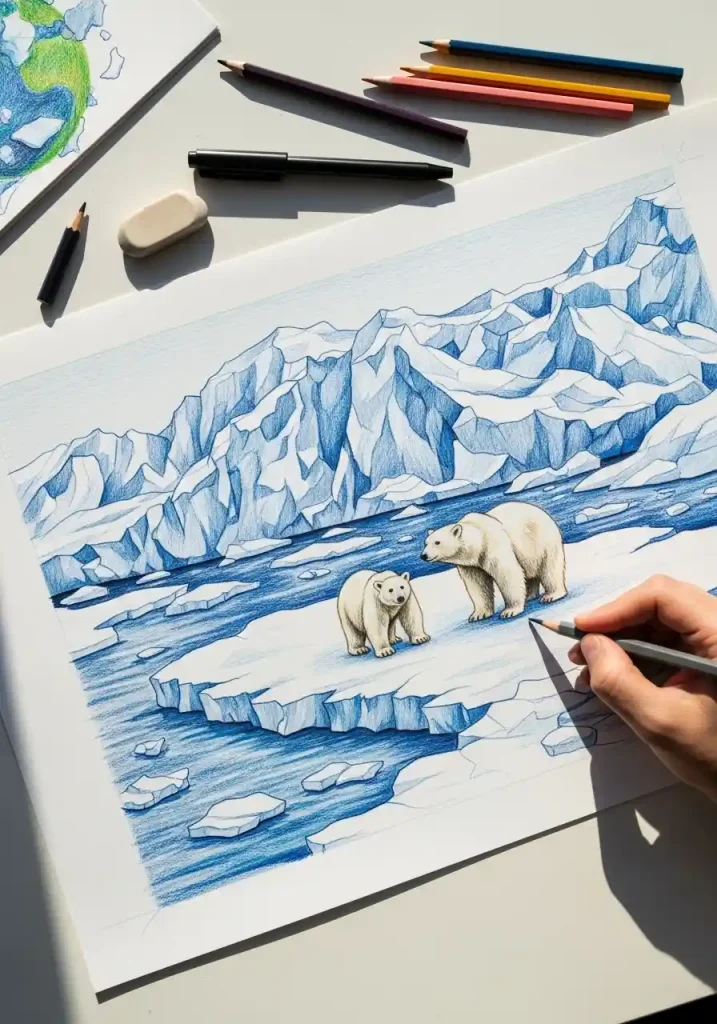 Earth Day art drawing 4