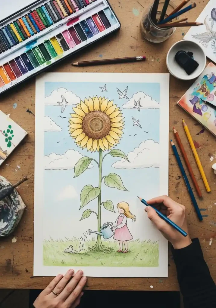 Earth Day art drawing 44