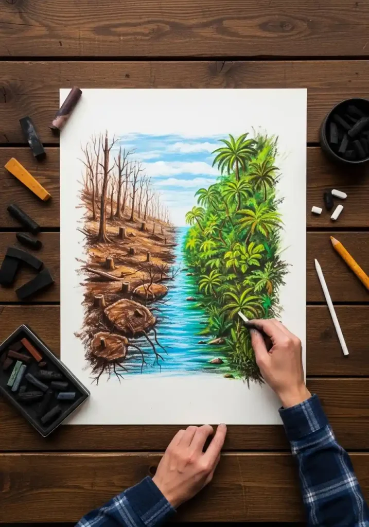 Earth Day art drawing 46