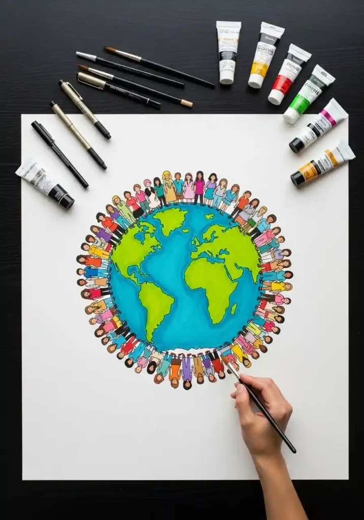 Earth Day art drawing 49