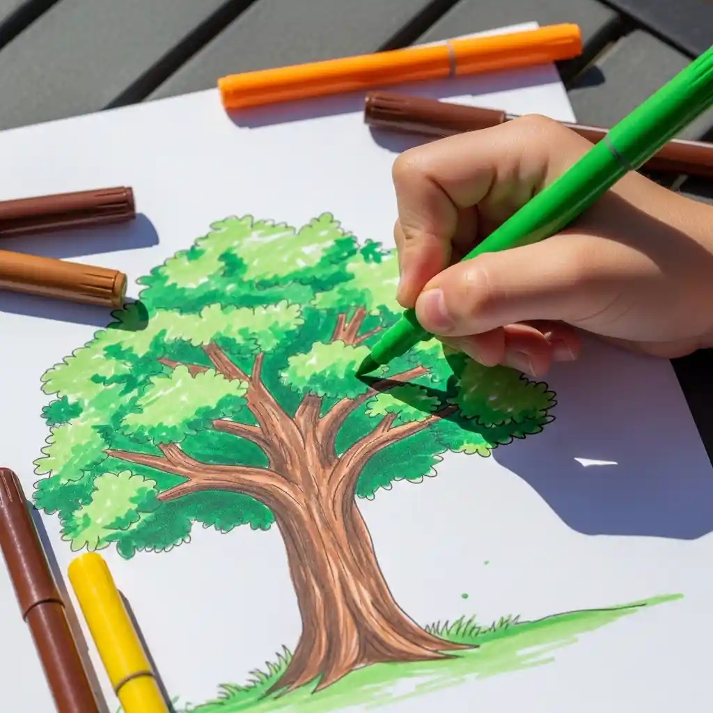 Earth Day kids art drawing 10