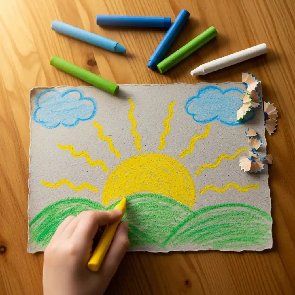 Earth Day kids art drawing 11