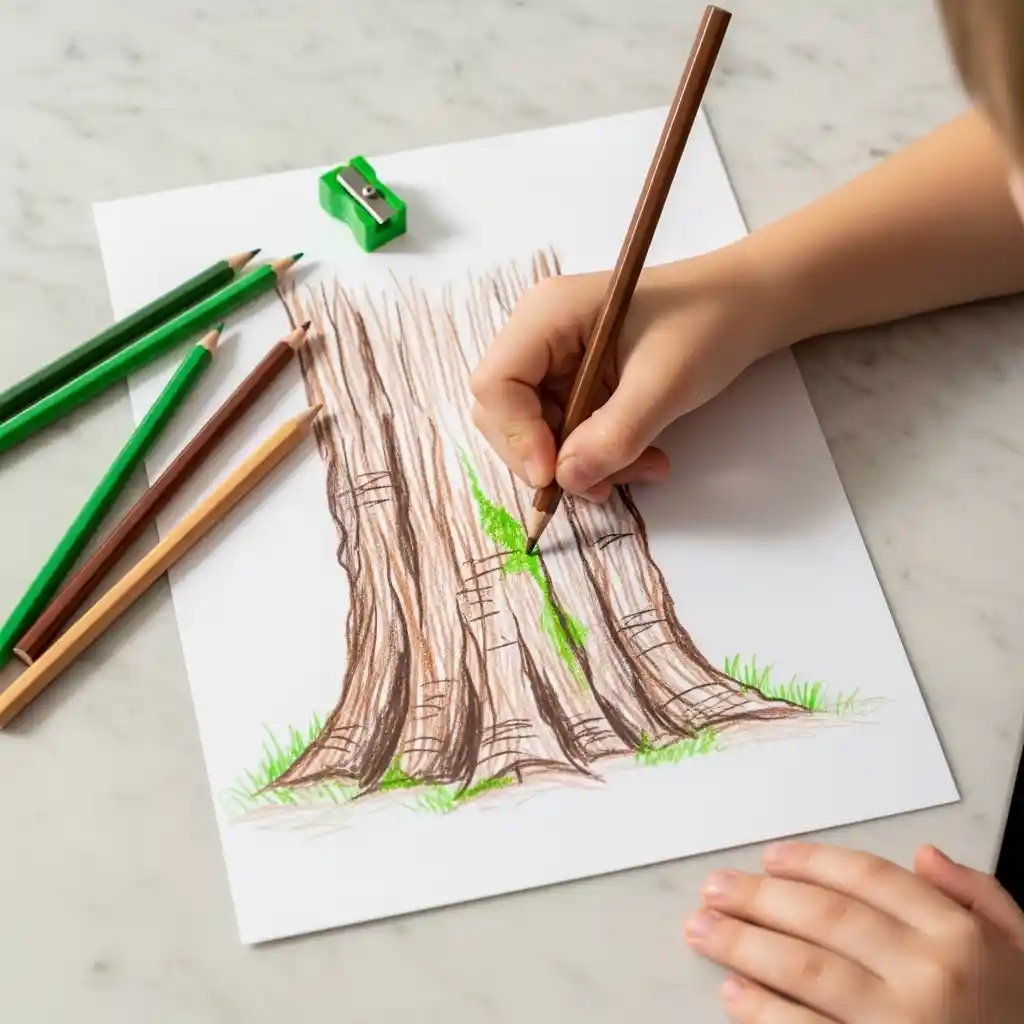 Earth Day kids art drawing 13