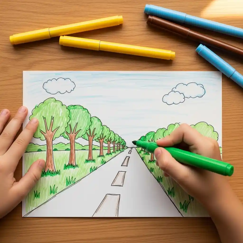 Earth Day kids art drawing 15