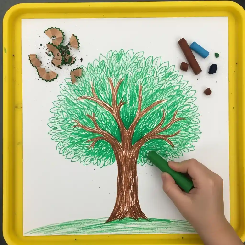 Earth Day kids art drawing 23