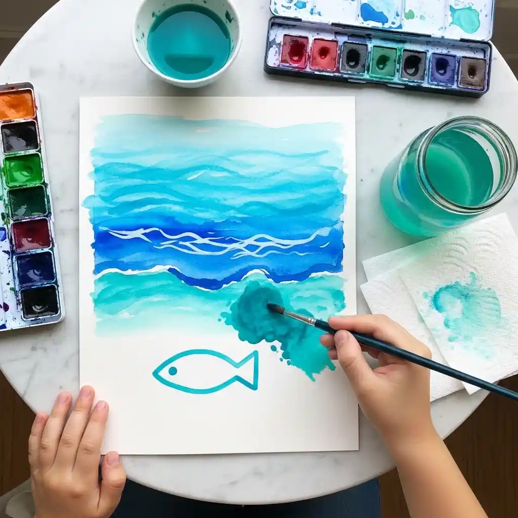 Earth Day kids art drawing 24