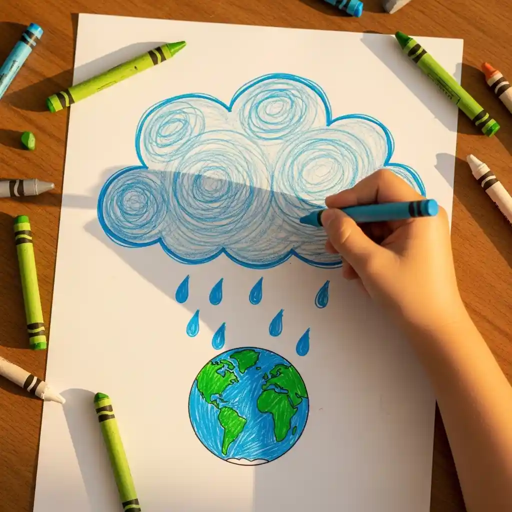 Earth Day kids art drawing 27